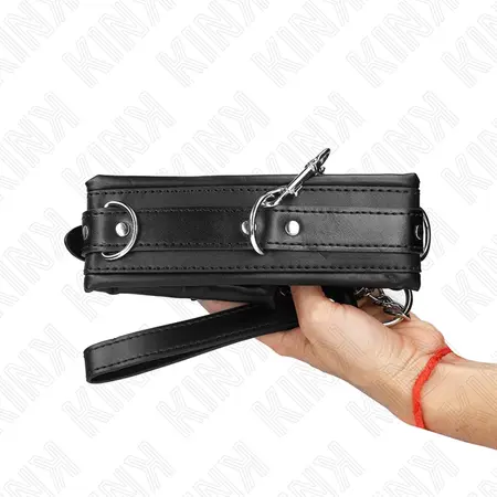 KINK Podesiva metalna ogrlica sa kaišem 65 cm, Model 4, 36.5-50 cm