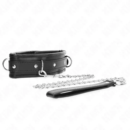 KINK Podesiva metalna ogrlica sa kaišem 65 cm - Model 1, opseg 36.5-50 cm