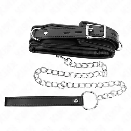 KINK Podesiva metalna ogrlica sa kaišem 65 cm - Model 1, opseg 36.5-50 cm