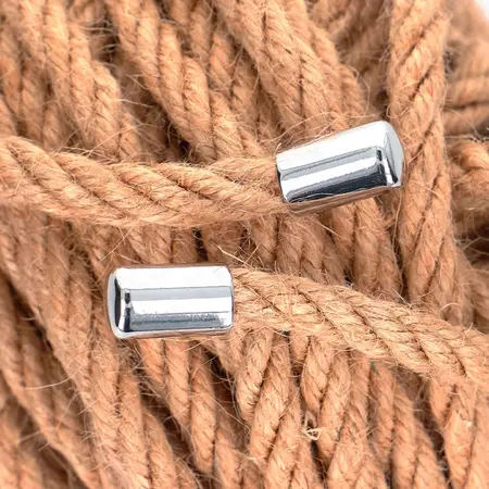 KINK Konopljino uže sa metalnim krajem 10m - Izdržljiv prirodni bondage kanap