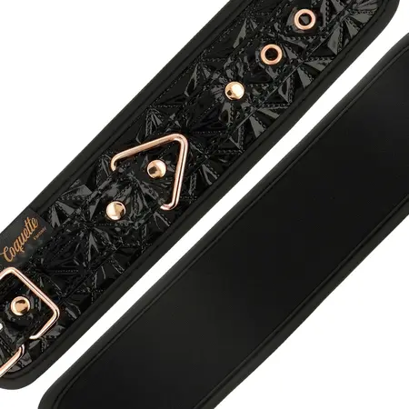 Coquette Chic Desire Black Edition Premium Vegan Leather Handcuffs