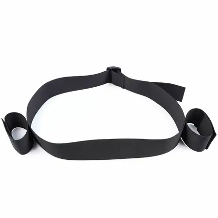 OHMAMA FETISH Adjustable Wrist & Waist Restraints Black Nylon One Size