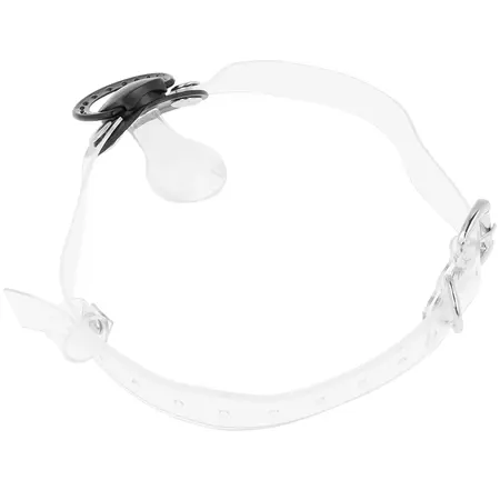 OHMAMA Fetiš providni cucla gag - Podesivi pojas 65.5cm