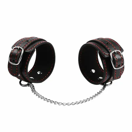 OHMAMA Simplicity Small Adjustable Wrist Cuffs PVC Black One Size