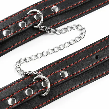 OHMAMA Simplicity Small Adjustable Wrist Cuffs PVC Black One Size