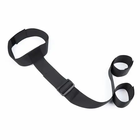 OHMAMA Adjustable Nylon Wrist Handcuffs & Collar System - One Size