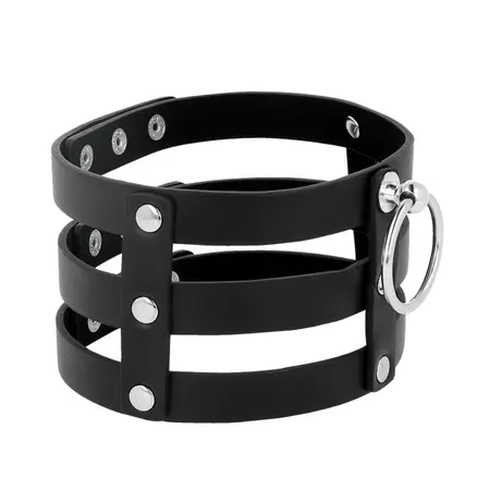 Coquette Chic Desire Podesiva crna ogrica od veganske kože 38 cm
