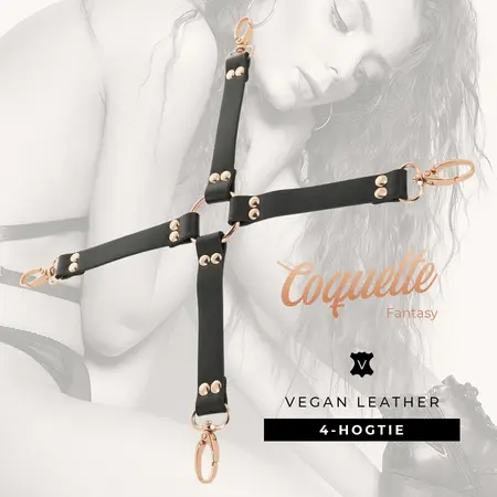 Coquette Chic Desire Fantasy Sistem za vezivanje od veganske kože - Izdržljivi BDSM dodatak