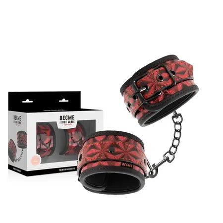 BEGME Red Edition Premium Wrist Restraints with Neoprene Lining