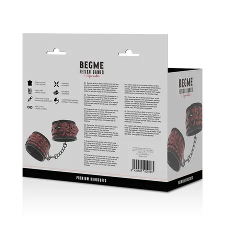 BEGME Red Edition Premium Wrist Restraints with Neoprene Lining