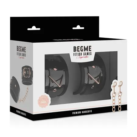 BEGME Crno izdanje Premium podesive lisice sa neoprenskom postavom
