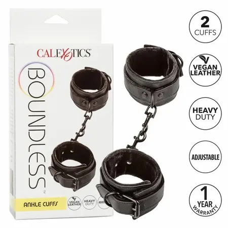 CalExotics Boundless Lisice za noge Podesive od veganske kože 35.5cm
