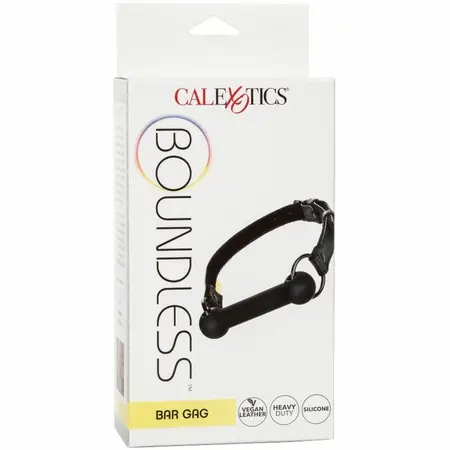 CalExotics Boundless Gag sa prečkom Podesivi silikonski sa veganskom trakom 7.5cm