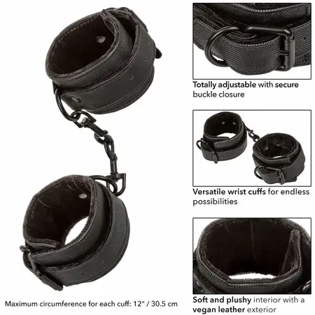 CalExotics Boundless Lisice za ruke Podesive od veganske kože 30.5cm