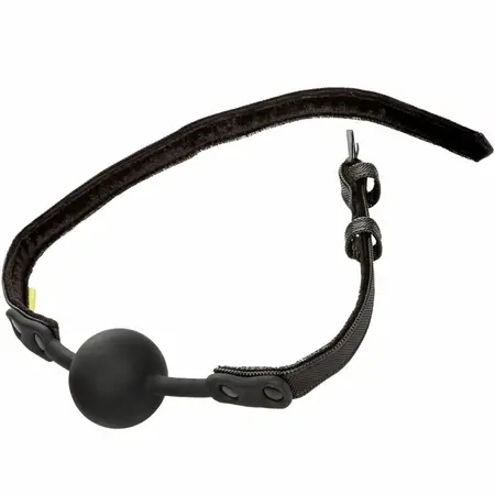 CalExotics Boundless Adjustable Silicone Ball Gag Vegan Leather Strap 3.75cm