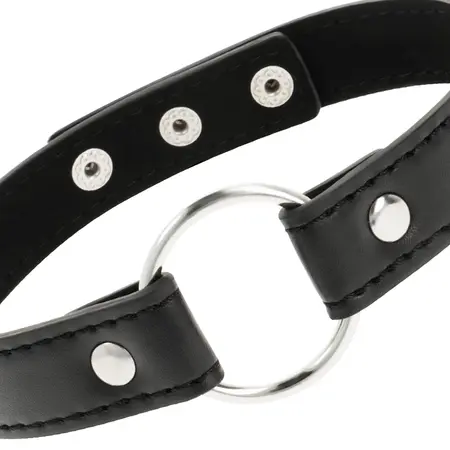 Coquette Chic Desire Vegan Leather Adjustable Necklace 38cm Black