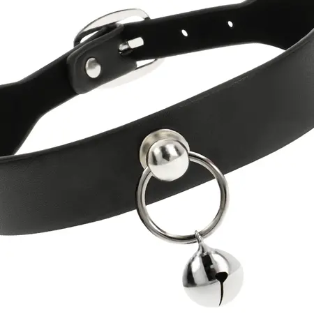 Coquette Chic Desire Veganska Kožna Ogriica sa Metalnim Prstenom - Podesiva 43cm