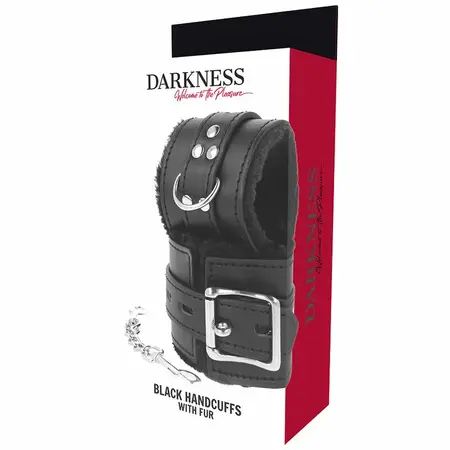 Darkness Crne Postavljene Podesive Sputavajuće Lisice Veštačka Koža