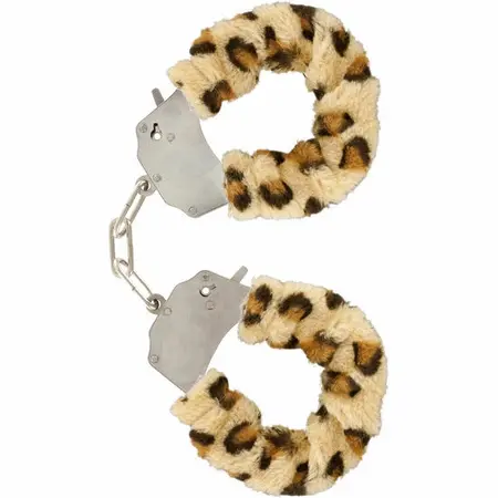 TOYJOY Krzneno-zabavne lisice Leopard - Meki podstavljen sistem za vezivanje