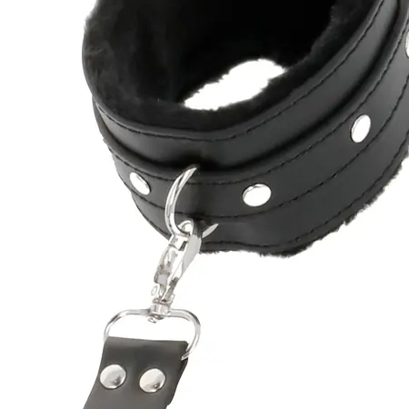 Darkness Premium Leather Restraint System for Hands and Feet, Black