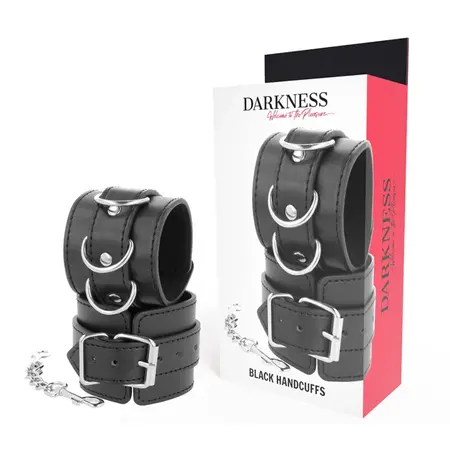 Darkness Podesive PVC kožne lisice Crne - Svestrani model za ruke i skočne zglobove