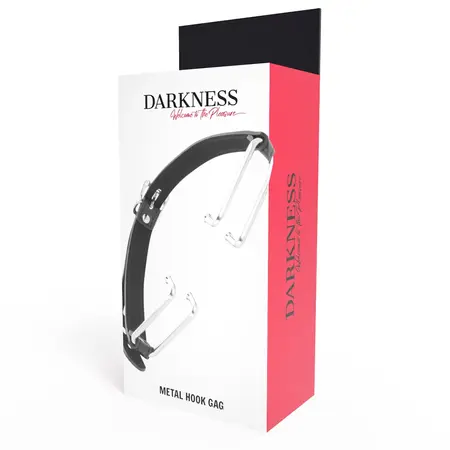 Darkness Podesivi crni gag kuka - Premium kožni sistem sa trakama