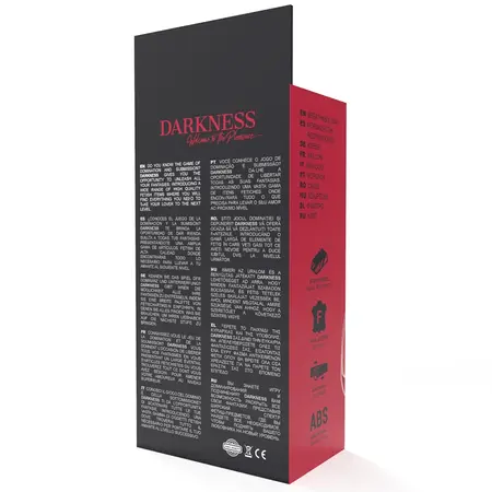 Darkness Crveni prozračni gag podesiva kožna traka univerzalno prijanjanje