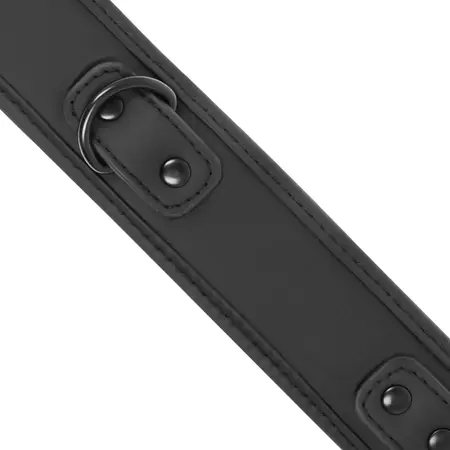 Fetish Submissive Neoprenska ogrlica sa lancem i povodcem bez nikla