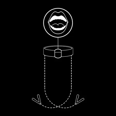 Fetish Submissive Veganski kožni ring gag sa podesivim stezaljkama za bradavice