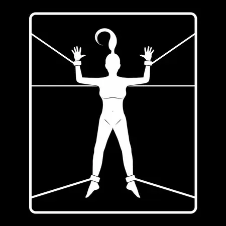 Fetish Submissive Deluxe set za vezivanje sa neoprenskom postavom, Podesiv