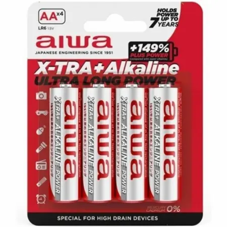 AIWA X-TRA AA alkalne baterije LR6 1.5V blister pakovanje od 4