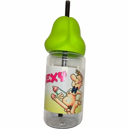 Diablo Picante Party Bottle 360ml Green Cap - Humorous Event Accessory