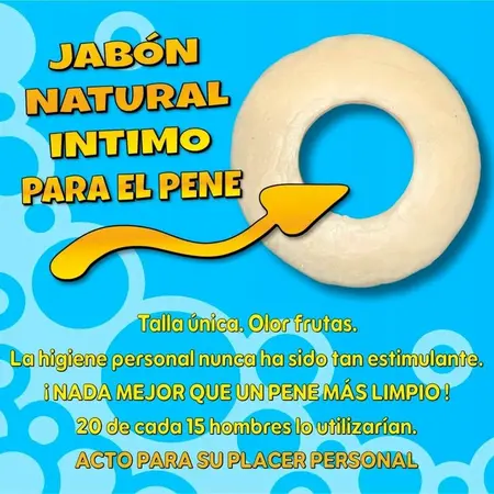Diablo Picante Blue Perfumed Hygiene Soap 100g - Donut-Shaped Formula