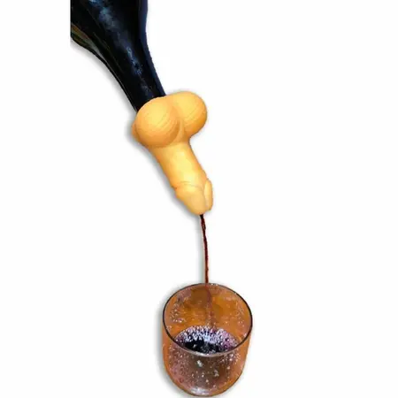 Diablo Picante Golden Wine Decanter - Decorative Gold Party Accessory