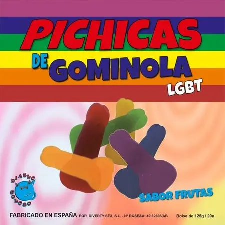 Diablo Picante Pride Voćne Gumene Bombone Rainbow Mix 120g Party Kutija