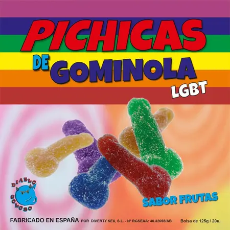 Diablo Picante PRIDE Fruit-Flavored Gummy Sweets with Sugar, 120g Gift Box