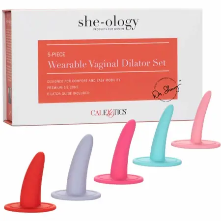 CalExotics She-Ology 5-dodelni Silikonski Set Dilatora, Ergonomski Dizajn