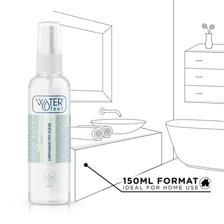 Waterfeel Sterilni Sprej za Čišćenje Intimnih Uređaja 150ml, Antibakterijski Sprej