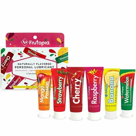 ID Frutopia Assorted Water-Based Lubricant 5-Pack 12 ml Vegan Formula