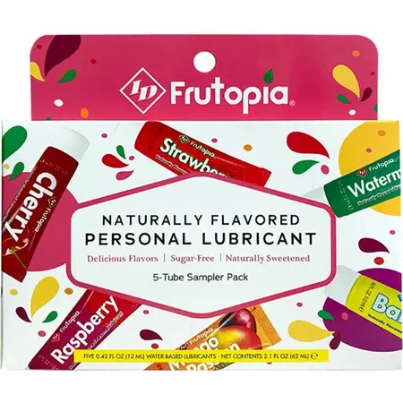 ID Frutopia Assorted Water-Based Lubricant 5-Pack 12 ml Vegan Formula