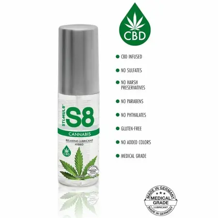STIMUL8 S8 Hybrid Intimate Lubricant Cannabis 50ml - Formula dugotrajnog dejstva