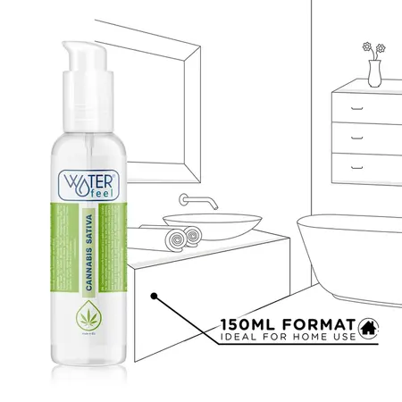 Waterfeel Cannabis Aroma Water-Based Lubricant 150ml - Formula sa uljem konoplje