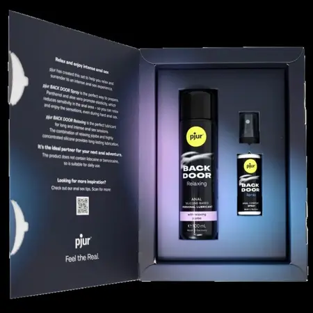 pjur Back Door Silicone Anal Set - Lubricant & Care Spray 2-in-1 Kit