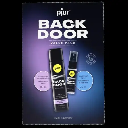 pjur Back Door Silicone Anal Set - Lubricant & Care Spray 2-in-1 Kit