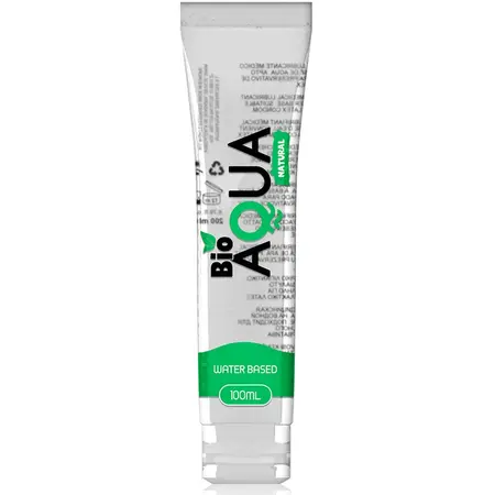 BIOAQUA Water-Based Lubricant 100ml - Natural Ingredients, Neutral & Gentle