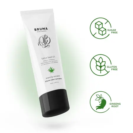 BRUMA Sativa Seed Oil Warming Intimate Gel Cannabis Aroma 100ml