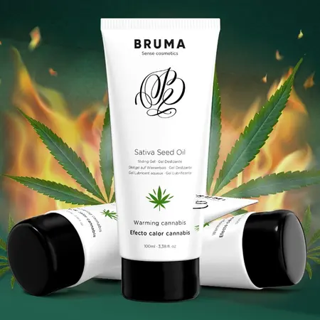 BRUMA Sativa Seed Oil Warming Intimate Gel Cannabis Aroma 100ml