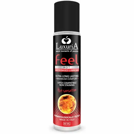 Luxuria Feel Hot Sensation lubrikant na vodenoj bazi 60 ml - Zagrevajuća formula