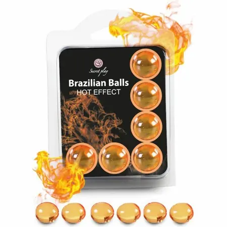 Secret Play Set od 6 brazilskih intimnih kuglica sa toplotnim efektom na bazi ulja