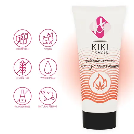 Kiki Travel Cannabis Effect lubrikant na vodenoj bazi 50ml veganska formula